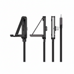 Cable USB-C 240W PD 5A con Soporte para Smartphone – Nylon Trenzado 1.5m