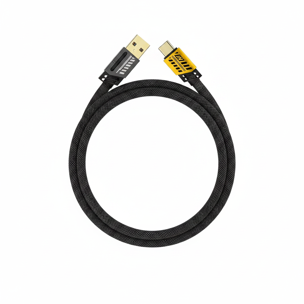 Cable de Carga Rápida 4 en 1 de 60W – Zinc Trenzado, USB-C y Lightning Multiconector
