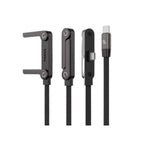 Cable de carga rapida 240W PD 5A con soporte para smartphone integrado type-c a type-c 240w pd