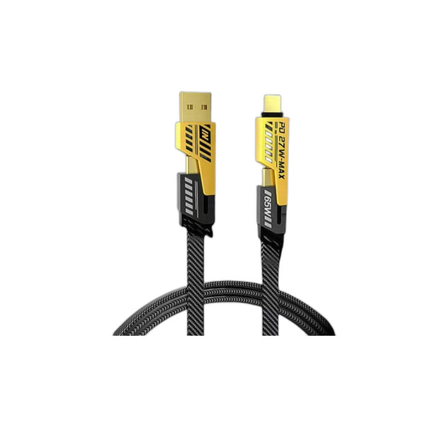 Multiconector 4 en 1 adaptadores intercambiables USB-A USB-C Lightning