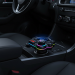 Transmisor FM Bluetooth YIXIN – Audio Hi-Fi, Carga Rápida Dual y Luces RGB